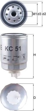 Drivstoffilter KNECHT KC 51
