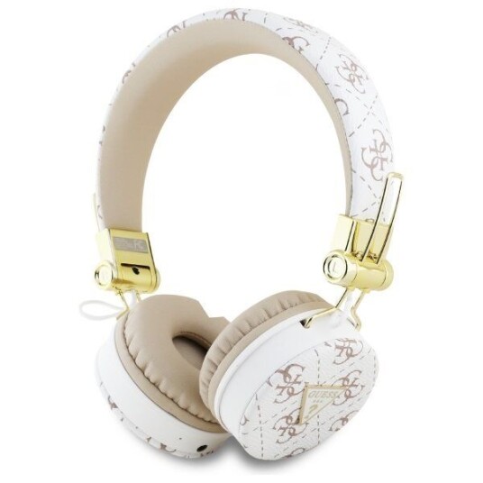 Guess On-Ear Bluetooth Hodetelefoner Hvit med ENC Guess On-Ear Bluetooth Hodetelefoner Hvit med ENC