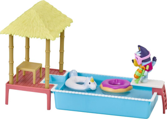 Bluey Lekesett Bassengtid med Figur til Barn fra 3 År