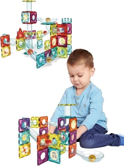 Magical Magnets Kulebane med magnetplater 56 deler