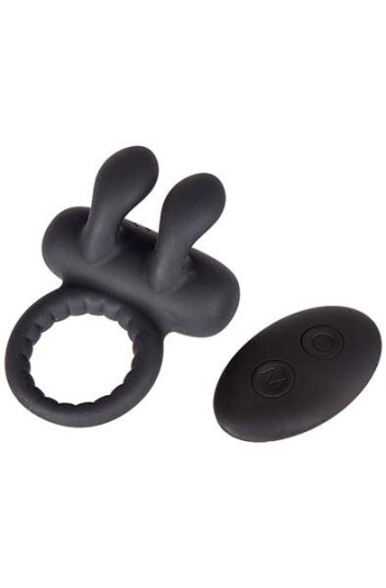 Vibrating Penis Ring With Rabbit & Remote