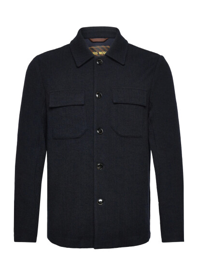 Mos Mosh Gallery Mmgaustin Knit Overshirt - Navy - XL