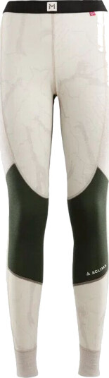 Aclima Women's Lars Monsen Femunden Longs M, Beige Melange/Olive Night/Femunden Light