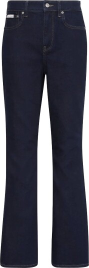 Calvin Klein Jeans High Rise Flare Ck Classic Rinse Navy 27 x 31