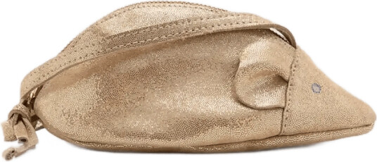 Mango Mouse Leather Handbag Gold ONE SIZE