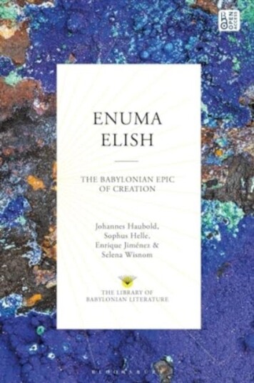 Enuma Elish The Babylonian Epic of Creation