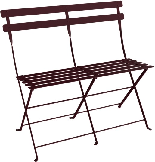 Fermob Bistro 2 Seater Ottoman Black Cherry Utendørs Krakker Og Puffer Rød Metall Fermob Bistro 2 Seater Ottoman Black Cherry Utendørs Krakker Og Puffer Rød Metall