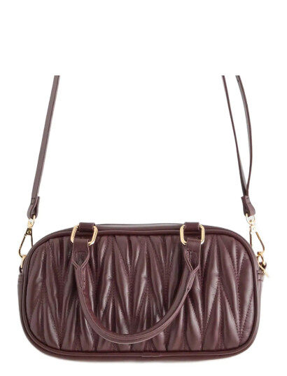 Lindex Bag Pleated Fran Burgundy ONE SIZE Lindex Bag Pleated Fran Burgundy ONE SIZE