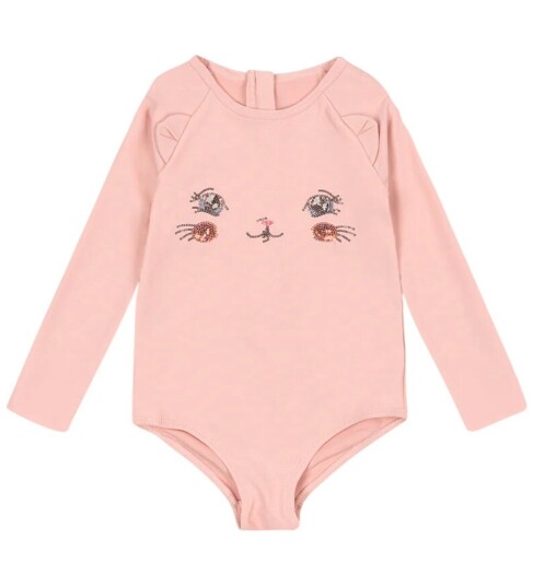 Konges Sløjd Kitty langermet badedrakt Powder Pink