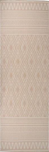 vidaXL Utendørs flatvevd teppe 80x250 cm brun striper vidaXL Utendørs flatvevd teppe 80x250 cm brun striper