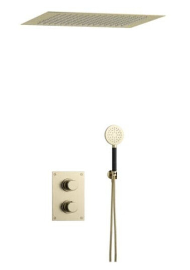 Tapwell Arm7268 Takduj Innbygging - Innebygd Firkantet Honey Gold / 500x500mm