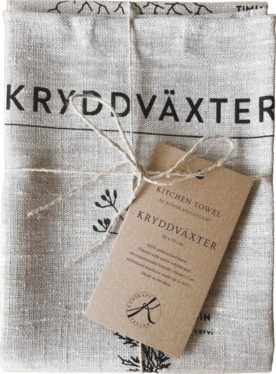 Kunskapstavlan® Kökshandduk Kryddväxter   MULTICOLOR   50X70