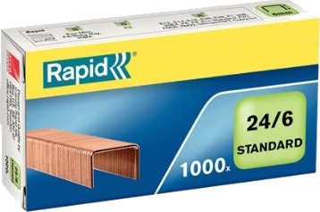 RAPID Staples Standard 24/6 CU Box of 1000