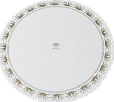 Kagepap Ø245 Mm Lakeret Med Guldtryk,500 Stk/Krt