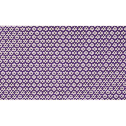 Diverse Minimals Bomullspoplinstoff Print 43 Flower Purple 145cm 50cm