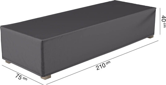 AeroCover Møbeltrekk Aerocover Til loungedel 210 x 75 cm Svart AeroCover Møbeltrekk Aerocover Til loungedel 210 x 75 cm Svart