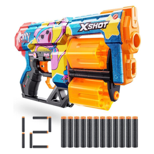 Zuru Xshot Skins Dread Launcher 12 Kissy Smiginis