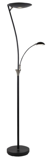NORA LED Gulvlampe sort stål