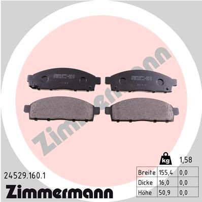 Bremseklosser ZIMMERMANN 24529.160.1 Bremseklosser ZIMMERMANN 24529.160.1