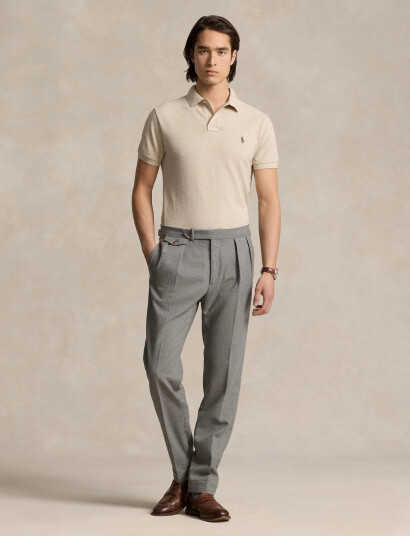Polo Ralph Lauren Basic Mesh-Ssl-Knt - Cream - S Polo Ralph Lauren Basic Mesh-Ssl-Knt - Cream - S