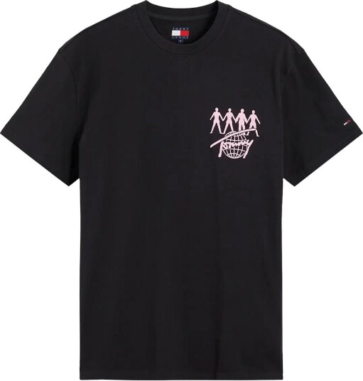 Tommy Jeans Tjm Reg Nyc Novelty Tee Ext Black S