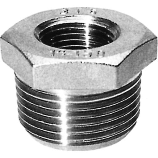 Indura Rustfri Nippelmuffe 1 1/4" X 3/4"