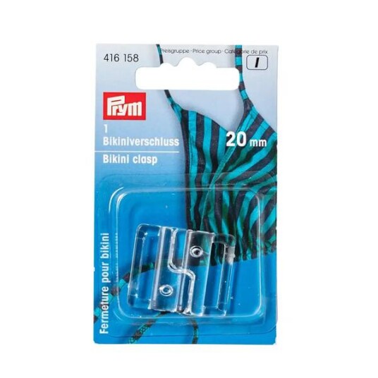 Bikinihekter 1 stk x 20 mm transparent Bikinihekter 1 stk x 20 mm transparent