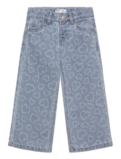 Name It Nmfrose Wide Heart Jeans 2015 Ds H   Blue   92