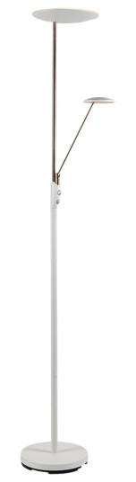 BERGAMO LED Uplight med lesearm – Hvit 28W + 5W 183 cm 3000K