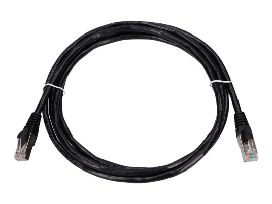Extralink Koblingskabel Rj-45 Hann Til Rj-45 Hann 2 M 5.6 Mm Foliebelagt Uskjermet Tvinnet Kabelpar F/Utp Cat 5E Innendørs Formstøpt Uten Hindringer Svart