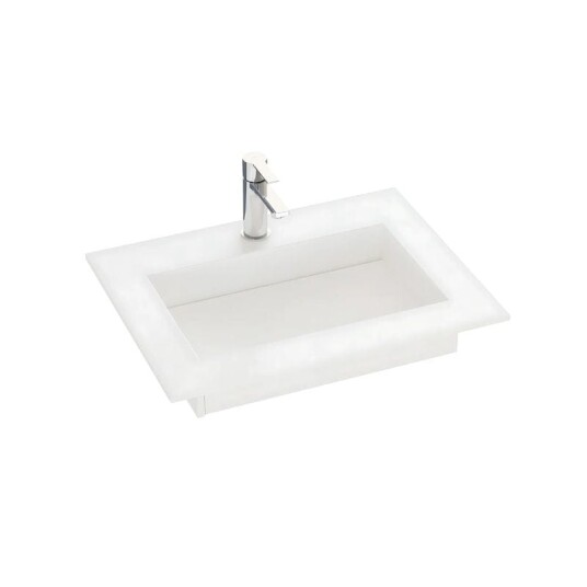 Dansani Inzo Angular Silestone B60-165xh1,20xd45,50cm Blanco Zeus 80cm