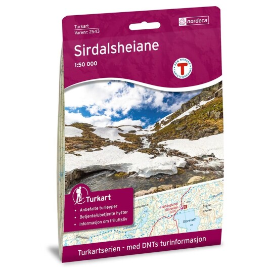 Nordeca Sirdalsheiane 1:50 000 Turkart 1:50 000 Nordeca Sirdalsheiane 1:50 000 Turkart 1:50 000