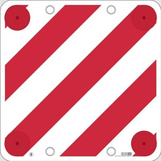 Jacobelc Iwh 097604 Varslingsplate L X B X H 50 X 50 X 0,5 Mm 097604
