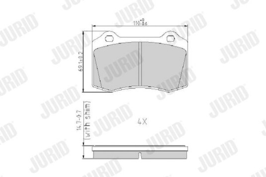 Bremseklosser JURID 573149J Bremseklosser JURID 573149J