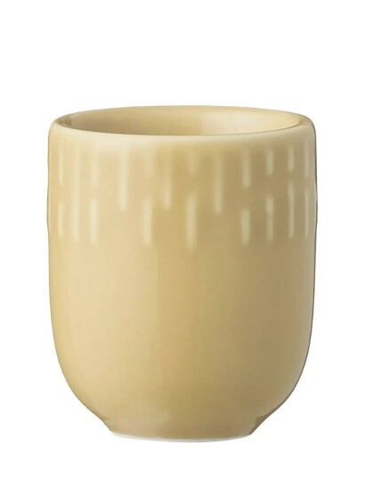 Aida Confetti Mustard Mini Kop Med Relief Porcelæn 5 Cl. Yellow 