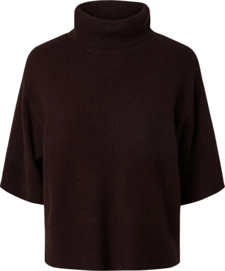 YAS Yasemila 2/4 Wool Knit Pullover S. Noos Brown M
