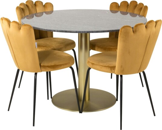 Furniture/Fashion Spisegruppe furniture/fashion Ester med 4 Limhamn Light Stoler GR19187 Furniture/Fashion Spisegruppe furniture/fashion Ester med 4 Limhamn Light Stoler GR19187