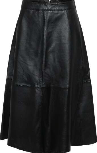 Bruuns Bazaar Softibbireni Leather Skirt Black 34 Bruuns Bazaar Softibbireni Leather Skirt Black 34
