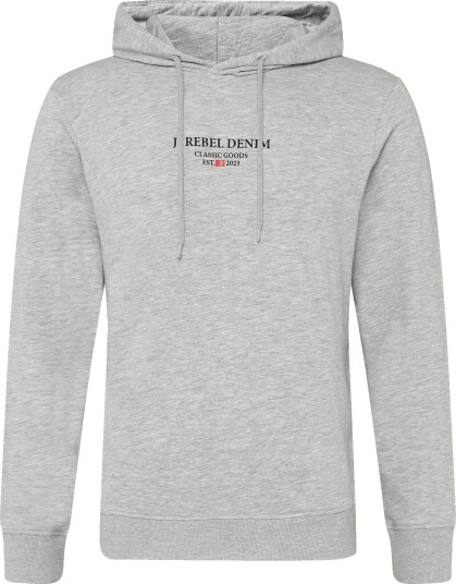JJ REBEL Jrebjeans Rebel Print Sweat Hood Sn Grey M