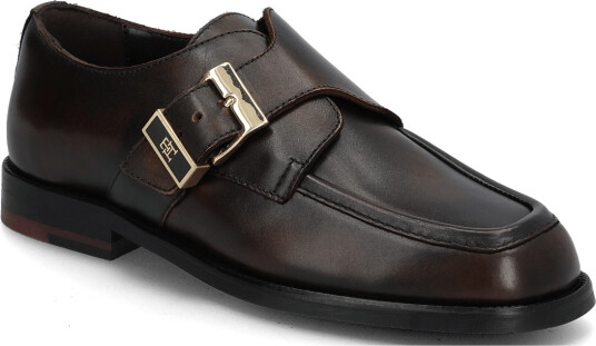 Tommy Hilfiger Th Buckle Moc Toe Loafers Brown 36 Tommy Hilfiger Th Buckle Moc Toe Loafers Brown 36
