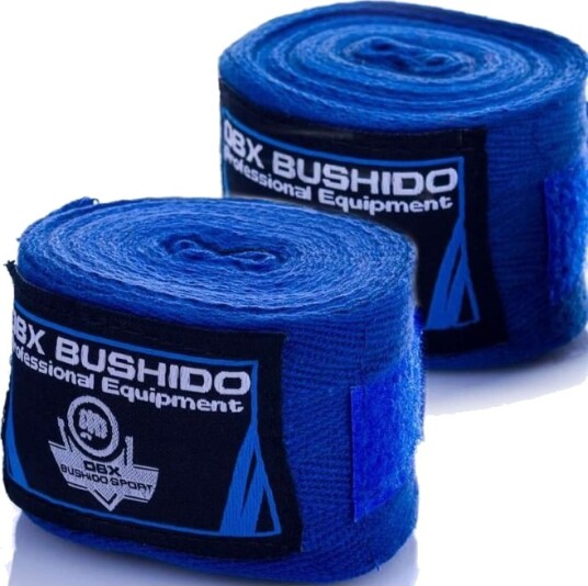 Uelastisk boxing hand wraps blå 4 meter