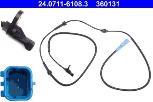 Sensor, ABS ATE 24.0711-6108.3