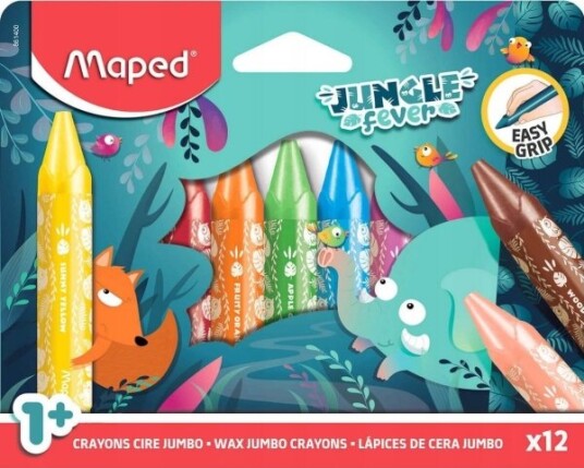 Maped *****Kredki Świecowe Jumbo Jungle 12/Pud 861400