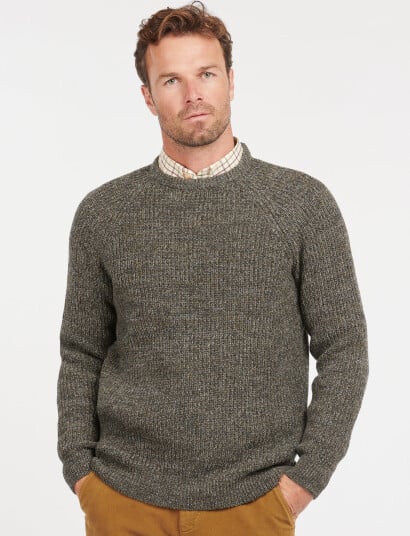 Barbour Barbour Horseford Crew Neck Jumper - Green - XXL
