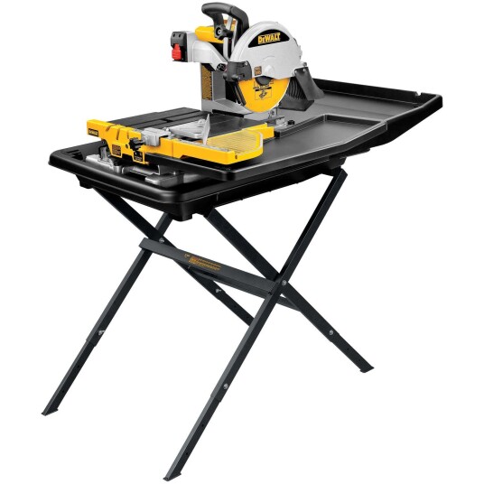 DeWalt D24000S QS Elektrisk Vannsag/Fliskutter med stativ 1600W DeWalt D24000S QS Elektrisk Vannsag/Fliskutter med stativ 1600W