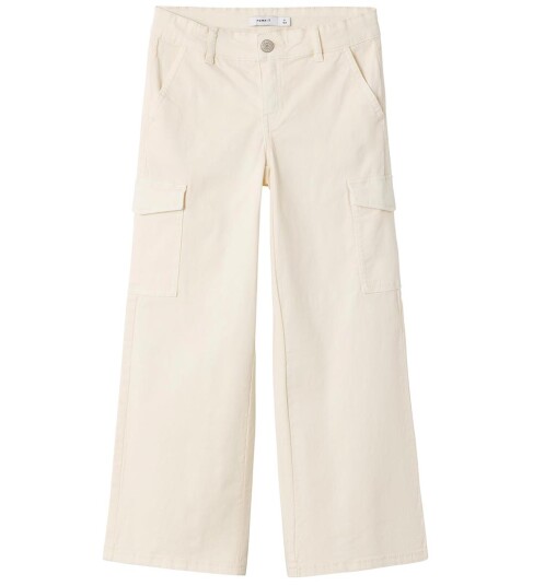 Name It Turtledove Rose Wide Twill Cargo Bukser Noos 140 Name It Turtledove Rose Wide Twill Cargo Bukser Noos 140