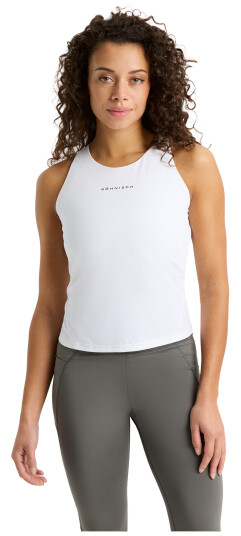 Jacquard Tank W White L