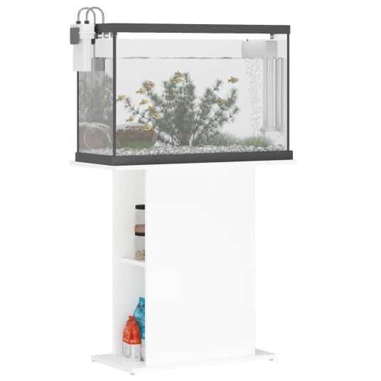 Akvariumstativ Hvit 75X36X72.5 cm Konstruert Tre