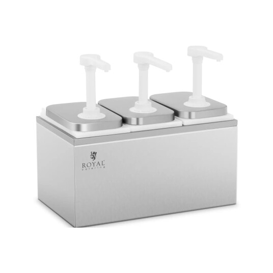 Royal Catering Dressing-dispenser - 3 pumper - 3 x 2 liter 10011450