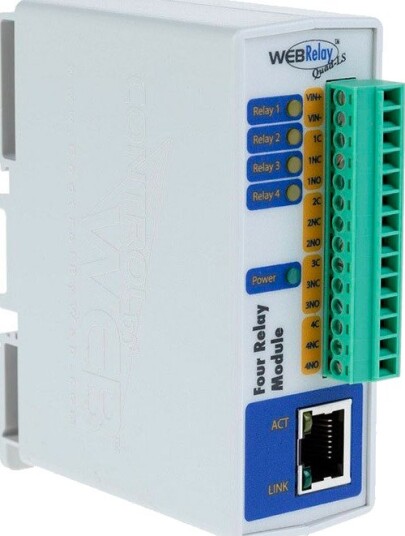 2N Eksternt Ip-Relé (4 Utganger, 0 Innganger) PoE